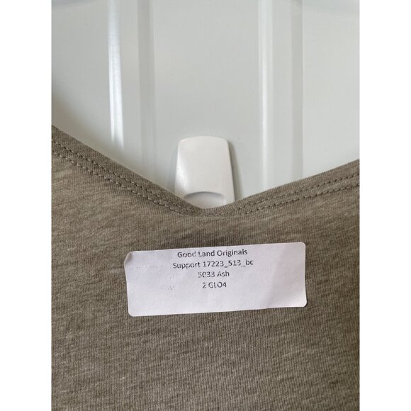 Good Land Supply Co Support Your Local Bartender Tank Top Women Medium Gray NEW - Picture 4 of 7